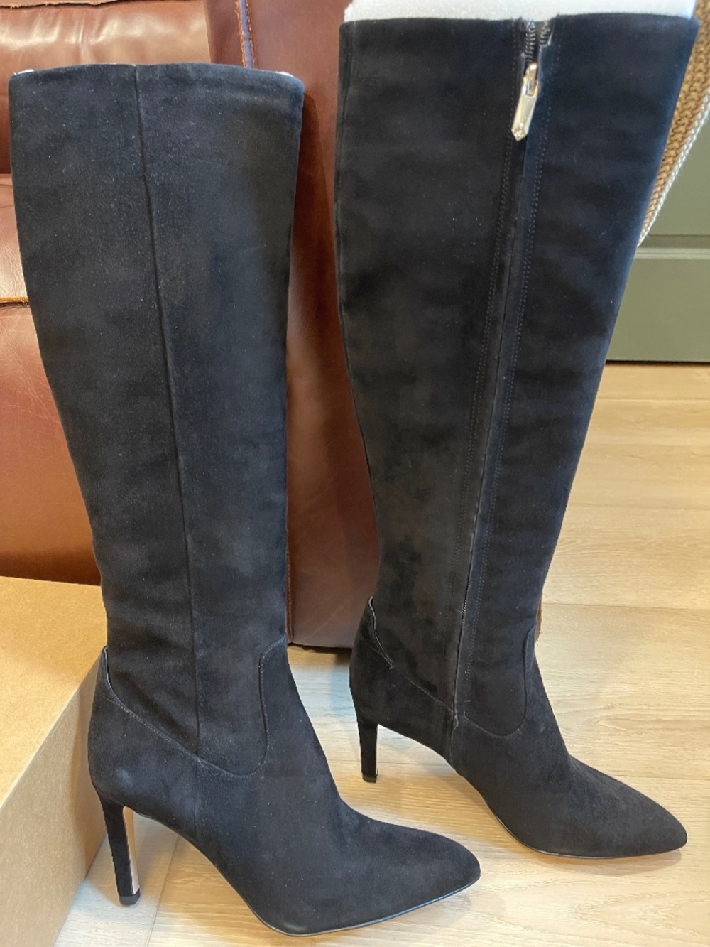 Sam Edelman Suede Heel Boots 8W